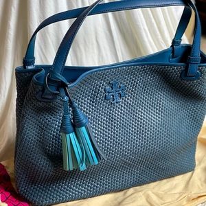 Tory Burch Thea Woven Satchel
